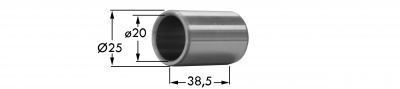 Immagine di ANELLO INTERNO CUSCINETTO (Compatibile) (Ø25 x ø20 x L=38,5)