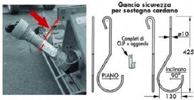 Immagine di Gancio sostegno per albero cardanico