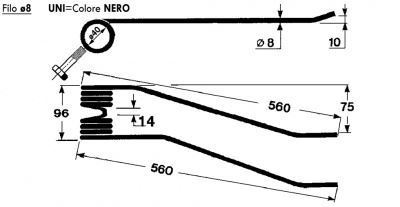 Immagine di DENTE/MOLLA Filo ø 8,0 - UNI