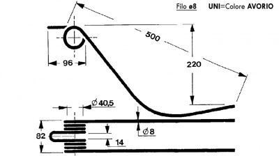 Immagine di DENTE/MOLLA Filo ø 8,0 - UNI