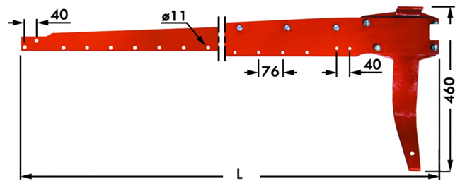 Immagine di Barra con Rinforzo (2,05) per Dente Smontabile