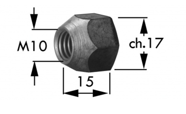 Broco Dado Di Accoppiamento, 2pcs M8 66 Dado Lungo In Acciaio Al Carbonio Dado Di Accoppiamento