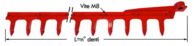 Immagine di Lama Compl. 16 Denti Smontabili Gaspardo FBR(2,35)