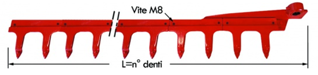 Immagine di Lama Compl. 16 Denti Smontabili Gaspardo FBR(2,35)