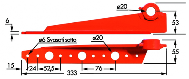 Immagine di Testa per Lama Denti per Dente Smontabile FBR