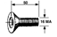 Immagine di VITE Testa Svasata 90° Cava Esagonale M16 x 50 - Passo 2 - R=10,9 (K=9 D=29,5)