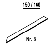 SPUNTONI DI RACCOLTA N. 8 MOD. 150/160 +€65,00