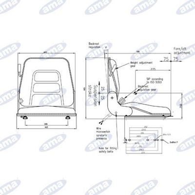 Immagine di Sedili per carrelli elevatori e macchine speciali