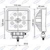 Immagine di Faro da lavoro a Led  110x128mm 10-30V 24W 1440LM