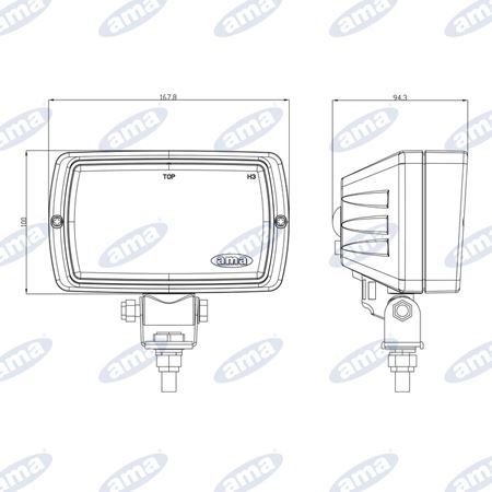 Faro Da Lavoro Alogeno Orientabile Con Maniglia 162x111x113 Mm Articoli Per L'agricoltura - Foto 7