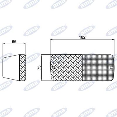 Immagine di Fanale direzione e posizione 159X68,5mm - AMA