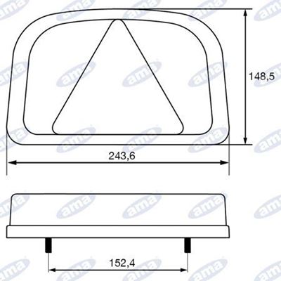 Immagine di Fanale destro posteriore a Led con 7 funzioni 12V - AMA