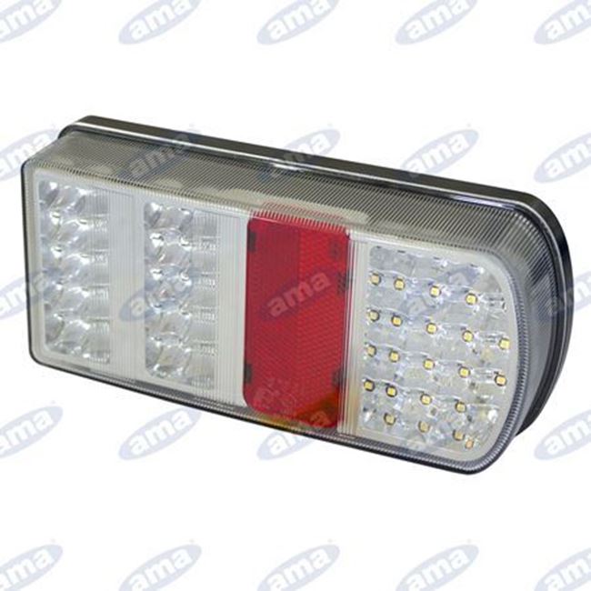 Immagine di Fanale destro posteriore a Led 12V con connettore - AMA