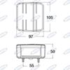 Immagine di Fanale destro posteriore alogeno 100x95mm - AMA
