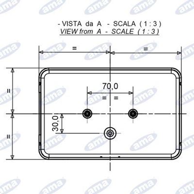 Immagine di Fanale posteriore Destro alogeno 220x140mm - AMA