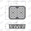 Immagine di Fanale retronebbia 101x81mm - AMA