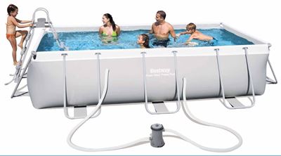 Immagine di Piscina steel rettangolare con filtro 2D 404x201 h100 cm