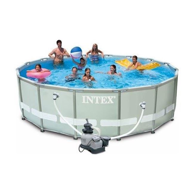 Immagine di Piscina fuori terra Intex Ultra Frame con pompa sabbia 488 x 122 cm