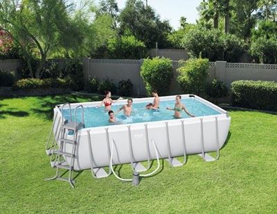 Immagine di Piscina Power Steek rettangolare con telo 488 x 244 x 122 cm