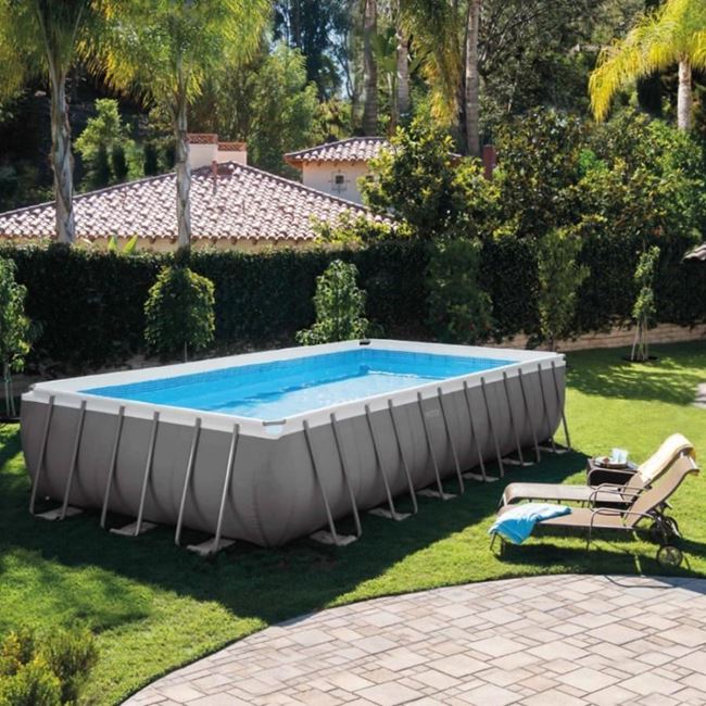 Immagine di Piscina rettangolare fuori terra Ultra Frame con pompa sabbia 732x366x132cm