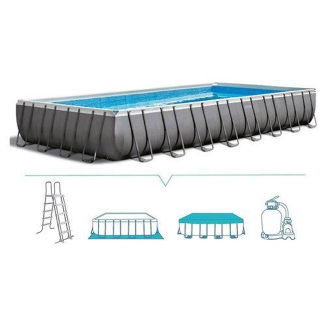 Immagine di Piscina fuori terra ultra frame con filtro accessori pompa sabbia 975x488xh132