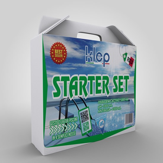 Immagine di Starter set ossigeno attivo + pH meno + antialghe per piscina