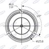 Immagine di Lampeggiante a Led 12/24V a base flessibile con attacco ad asta Serie ATENA - AMA