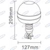 Immagine di Lampeggiante a Led 12/24V a base flessibile con attacco ad asta Serie ATENA - AMA