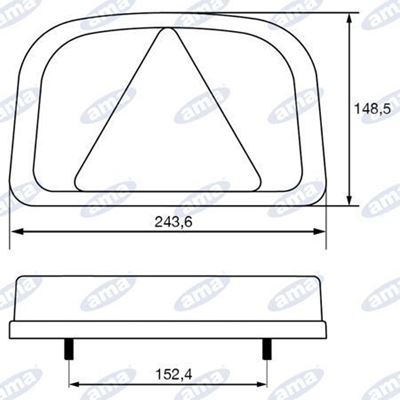 Immagine di Fanale sinistro posteriore a Led con 7 funzioni 12V - AMA