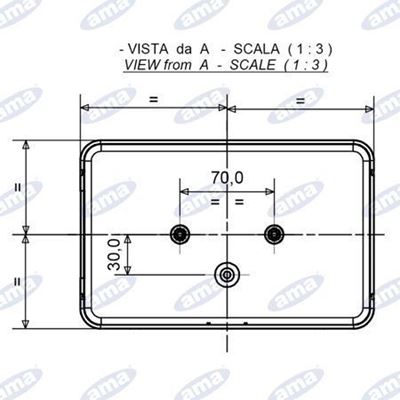 Immagine di Fanale posteriore Sinistro alogeno 220x140mm - AMA