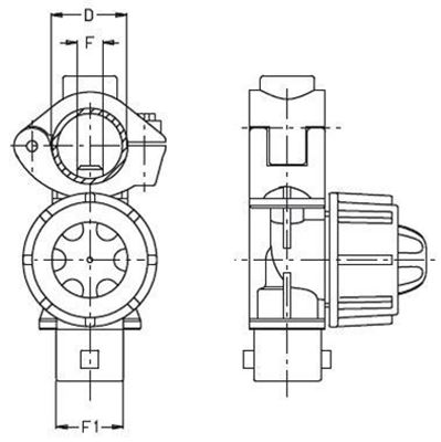 Immagine di Portaugelli singoli UNIJET ATTACCO RAPIDO foro 10mm D 20 mm