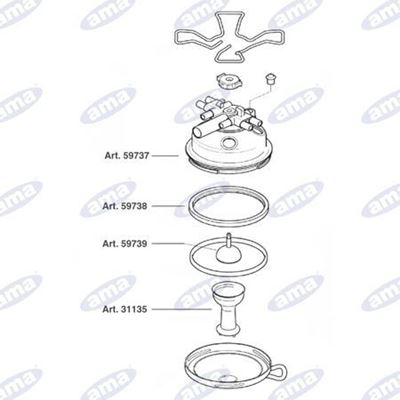 Immagine di Collettore completo adattabile a Harmony TF360 - AMA