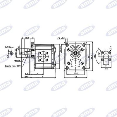 Immagine di Pompa ad ingranaggio Gruppo 1 Made in Italy 3,8 cc - AMA