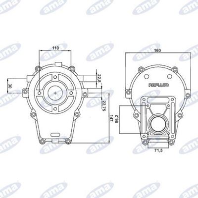 Immagine di Moltiplicatore per pompe idrauliche Gruppo 2 R.1:2 attacco 1"3/8 maschio - AMA