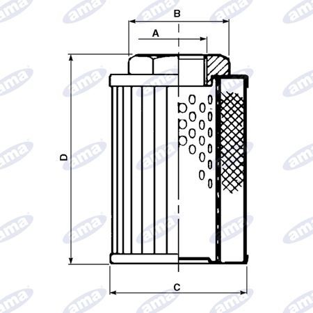 Filtro Oleodinamico Spin-on Di Ritorno Ama - Attacco 1"1/4, Filtrazione 25 Micron, Peso 2 Kg, Per Agricoltura, Made In Italy