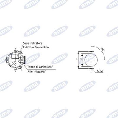 Immagine di Filtro oleodinamico semi immerso 3/4" LT.85 30µ - AMA