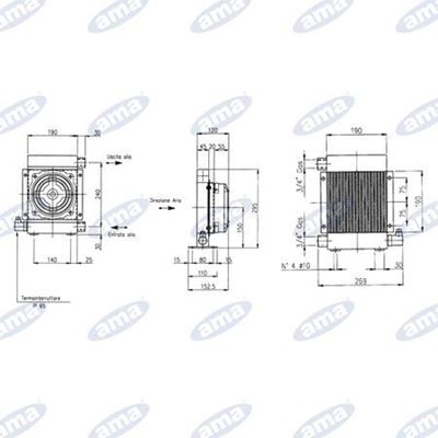 Immagine di Scambiatore di calore in alluminio 24V LT.10/80 - AMA