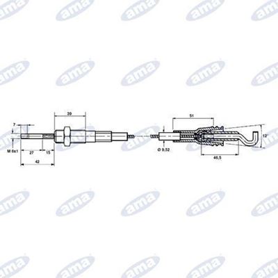 Immagine di Cavo Telecomando Lunghezza 2500mm - AMA