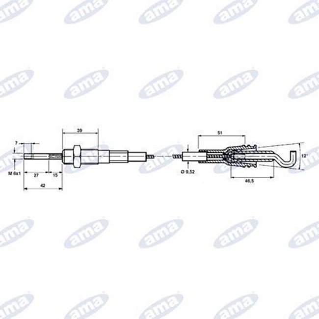 Immagine di Cavo Telecomando Lunghezza 2500mm - AMA