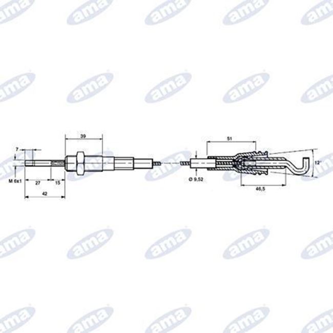 Immagine di Cavo Telecomando Lunghezza 3500mm - AMA