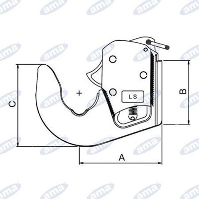 Immagine di Gancio rapido inferiore Categoria 3° - AMA