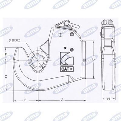 Immagine di Gancio inferiore automatico 3° categoria light- AMA