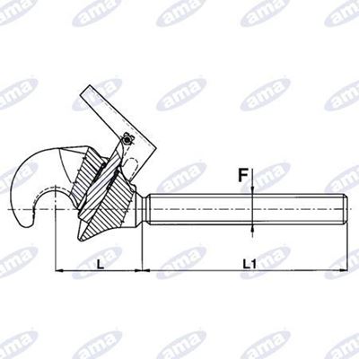 Immagine di Gancio superiore 2° categoria filetto M30x3 - AMA
