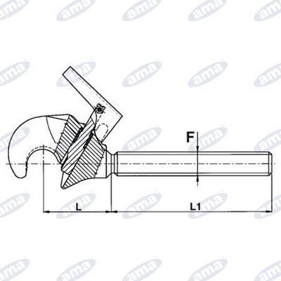 Immagine di Gancio superiore 2° categoria filetto M30X3,5 - AMA