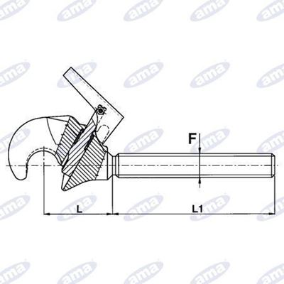 Immagine di Gancio superiore 3° categoria filetto M40X3 - AMA