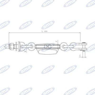 Immagine di Catena imbrigliamento 1+1 maglie adattabile a Fiat 5130634 - AMA