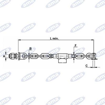 Immagine di Catena imbrigliamento 4+3 maglie adattabile a Fiat 49888795 - AMA