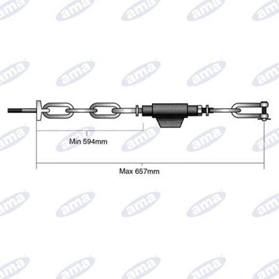 Immagine di Catena imbrigliamento 3+0 maglie adattabile a Ford - New Holland - AMA