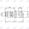 Immagine di Perno ad occhio per catene  M20X2,5 Corto - AMA
