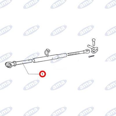 Immagine di Tirante liscio per stabilizzatore laterale adattabile FIAT  5103858 - AMA